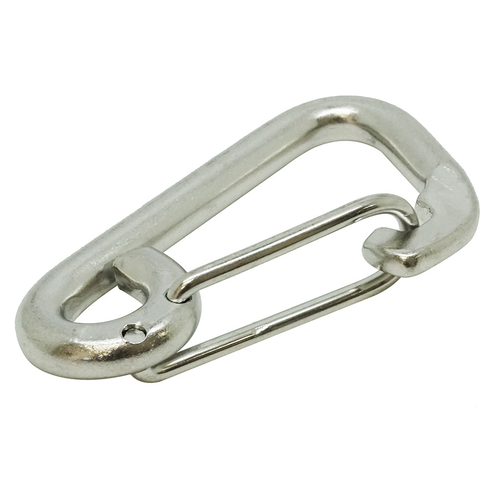 Scuba Choice Boat Marine Clip Stainless Steel Safety Spring Hook Carabiner, 3"