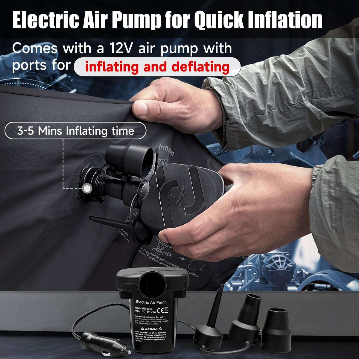 Thicken Backseat SUV/Car/Truck Air Mattress Air Bed Inflatible