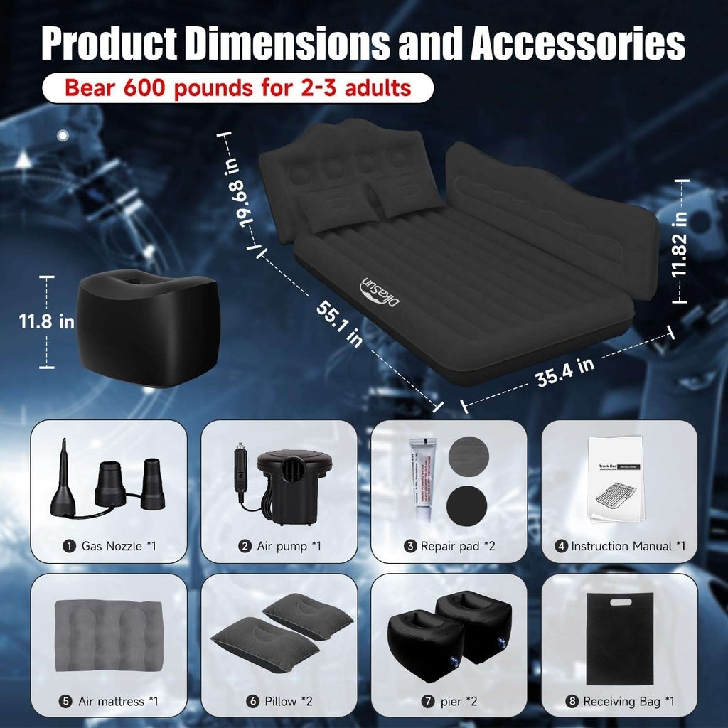 Thicken Backseat SUV/Car/Truck Air Mattress Air Bed Inflatible
