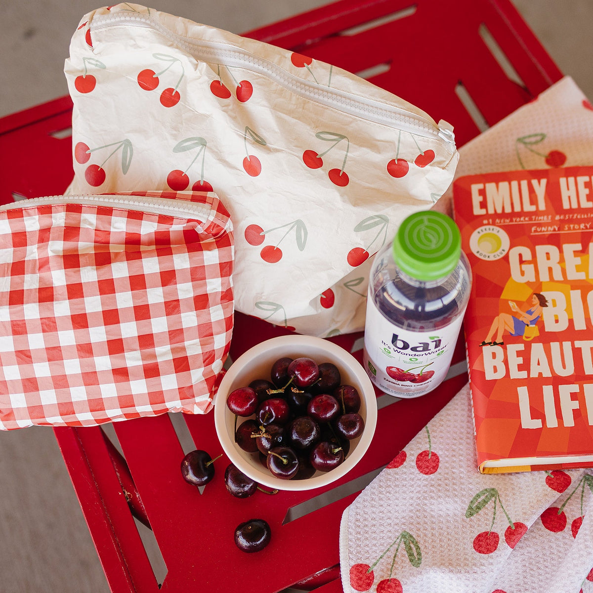 Cherry Picnic Sunnlie Pouch