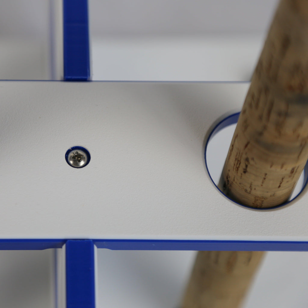 Made in the USA Fishing Rod Rack | 12 Pole Waterproof Wash-down | Dock, Garage, Boat, Storage