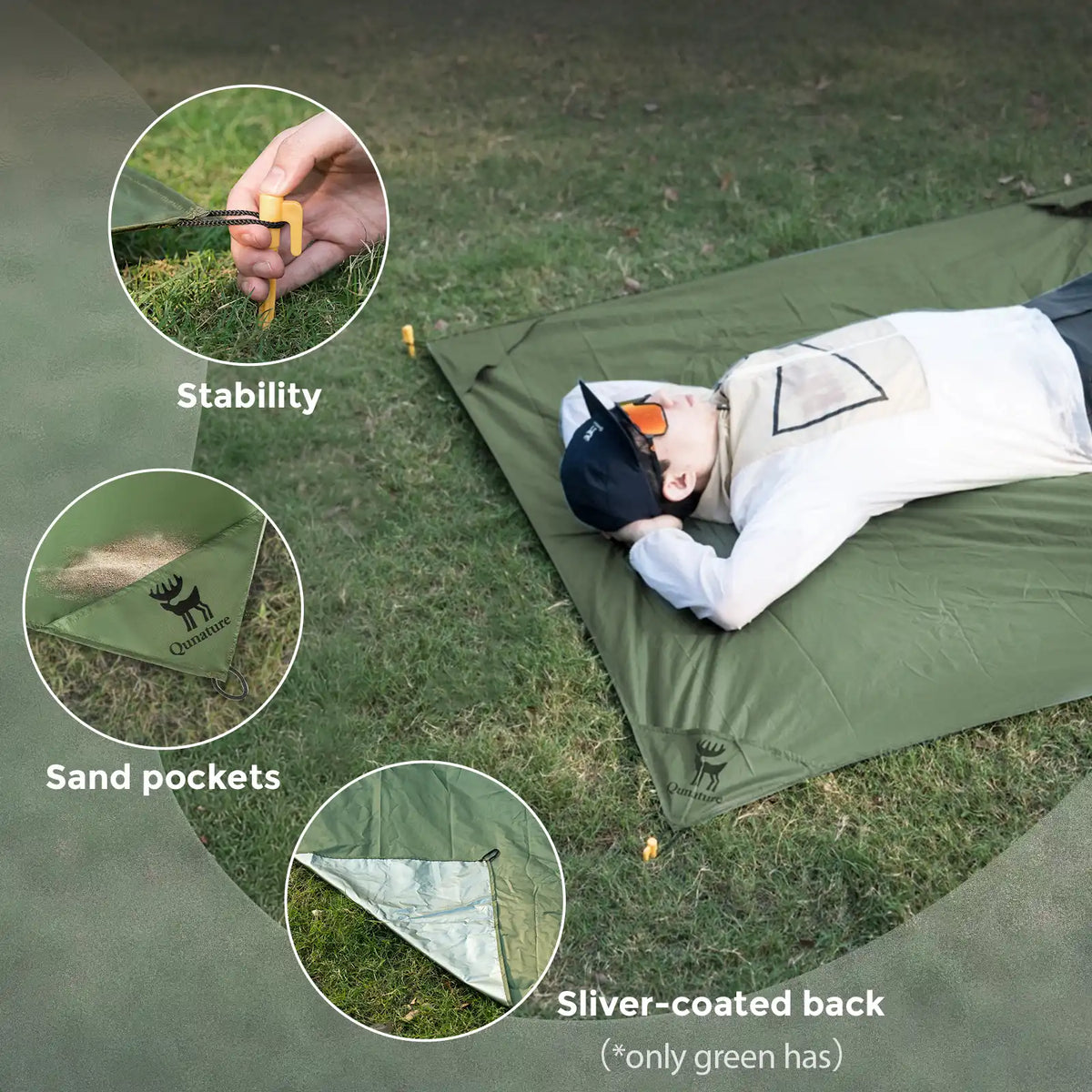 Lightweight Waterproof Picnic Blanket – Portable Foldable Mat for Camping & Beach Trips